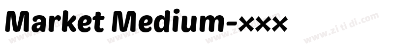 Market Medium字体转换